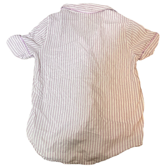 Victoria's Secret Pink Striped Button Up Sleep Top Women's Size XS - Picture 3 of 6